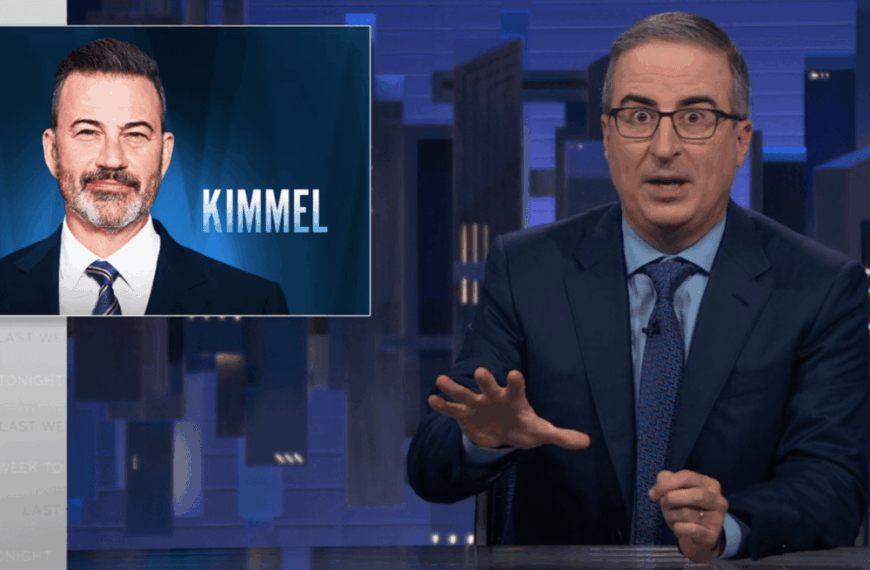 جان اولیور به تعلیق جیمی کیمل اعتراض کرد و از باب ایگر خواست به دولت ترامپ بگوید: «بروید، مجبورم کنید»