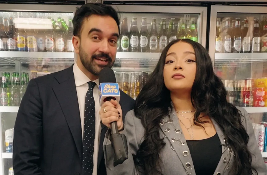 ظهور زهران ممدانی در برنامه «Shop Cats» و ملاقات با گربه بodega به نام Coca